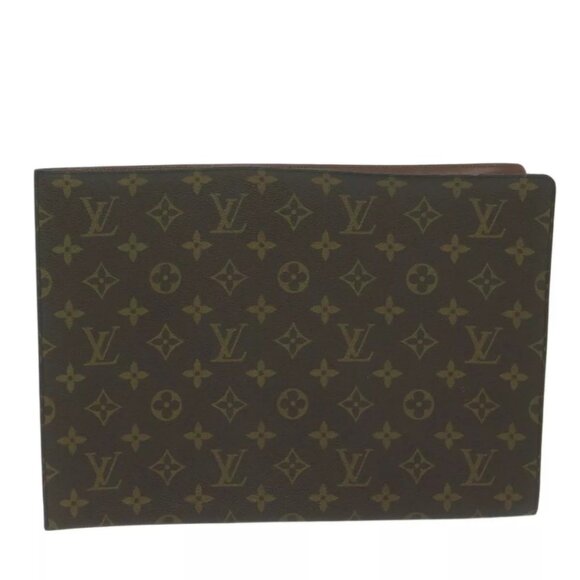 LOUIS VUITTON Monogram Document File LV Auth